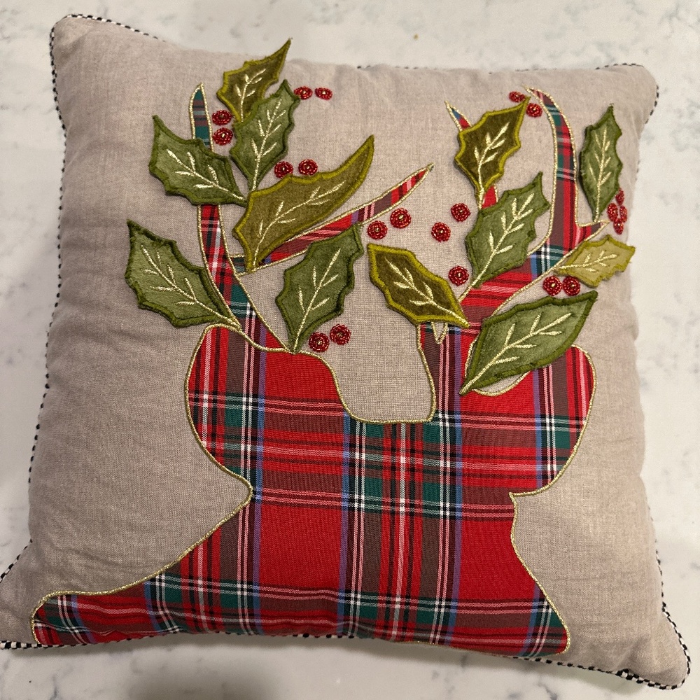 Mackenzie-Childs Christmas pillow